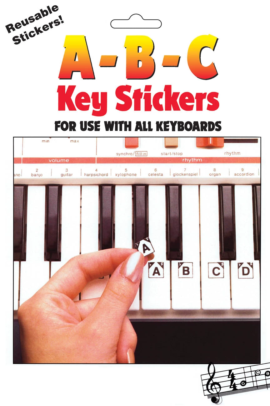 Hal Leonard ABC Keyboard Stickers 3 Hal Leonard ABC Keyboard Stickers