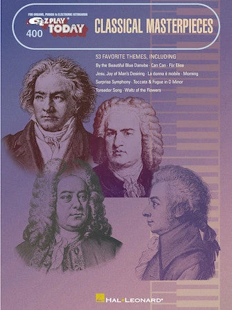 Hal Leonard CLASSICAL MASTERPIECES E-Z Play Today Volume 400 Music Books 3 Hal Leonard CLASSICAL MASTERPIECES E-Z Play Today Volume 400 Music Books