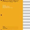 Hal Leonard Music Books STANDARD MANUSCRIPT PAPER ( YELLOW COVER)