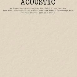 Hal Leonard Acoustic Budget Books