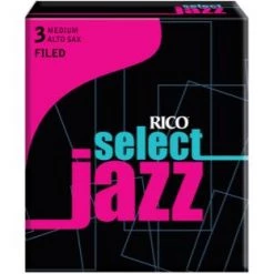 DAddario D'Addario Select Jazz Filed Alto Saxophone Reeds, Strength 3 Medium, 10-pack, RSF10ASX3M