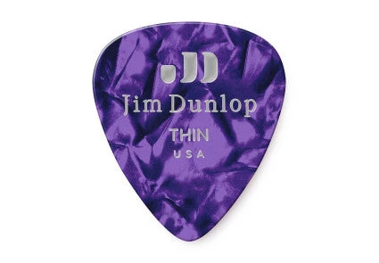 Capos & Picks & Tuners Dunlop 483P13TH Celluloid Classic Guitar Picks, Purple Pearloid, Thin (12-Pack) 3 Capos & Picks & Tuners Dunlop 483P13TH Celluloid Classic Guitar Picks, Purple Pearloid, Thin (12-Pack)