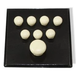 Guitar Accessoires Martin 18APP15 Plastic BRIDGE PIN SET PLAIN WHITE