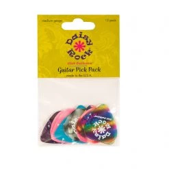 Daisy Rock Guitars DRP-8 Variety Premium Guitar Picks - 12 Pack Capos & Picks & Tuners