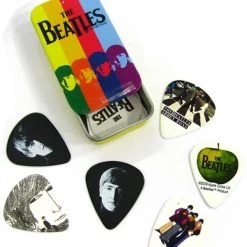DAddario D'Addario Beatles Signature Guitar Pick Tins, Stripes, 1CAB4-15BT2 Capos & Picks & Tuners