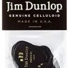 Dunlop Genuine Celluloid Medium Black Picks, Pack Of 12, 483P03MD Capos & Picks & Tuners