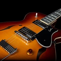 Electric Guitars Godin Montreal Premiere Supreme Lightburst Flame HG Semi-Hollow Electric Guitar 12 Electric Guitars Godin Montreal Premiere Supreme Lightburst Flame HG Semi-Hollow Electric Guitar