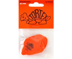 Dunlop 418P.60 Tortex Standard .60mm Orange Guitar Picks 12-Pack Capos & Picks & Tuners