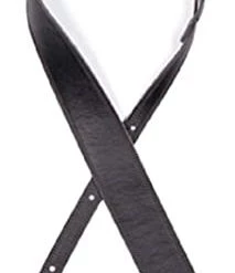 DAddario Straps D'Addario Reversible Leather Guitar Strap, Black/Brown, 25REV02