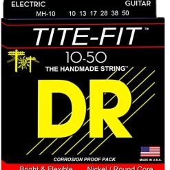 DR Strings Tite-Fit MH-10 Medium-Heavy Nickel Plated Electric Guitar Strings