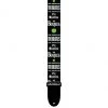 Perri's Leathers The Beatles Multiple White Logos On Black Polyester Guitar Strap, LPCP-6105 Straps