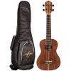 Oscar Schmidt OU5K Concert Ukulele, Koa Top, Deluxe Gigbag Folk Instruments