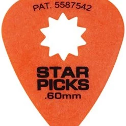 Others Everly Guitar Star Picks - 12 Picks Pack - 0.60 Mm - 30022 Capos & Picks & Tuners