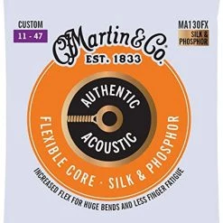 Strings Martin MA130FX Flexible Core Silk & Phosphor Acoustic Guitar Cstm 11-47
