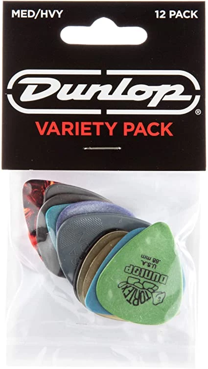Dunlop PVP102 Pick Variety Pack, Assorted, Medium/Heavy, 12/Player's Pack 3 Dunlop PVP102 Pick Variety Pack, Assorted, Medium/Heavy, 12/Player's Pack