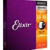 Elixir 11102 Medium Nanoweb 80/20 Bronze Acoustic Guitar Strings