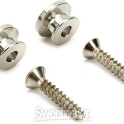 DAddario D'Addario Solid Brass End Pins - Black (Pair) PWEP102 Guitar Accessoires