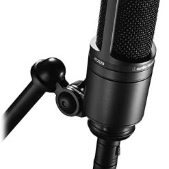 Audio-Technica AT2020 Cardioid Condenser Studio XLR Microphone, Black