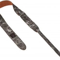 DAddario D'Addario Planet Waves 20SD00 2-Inch Suede With Silver Screened Snakeskin Print Straps