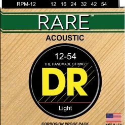 DR Strings RPM-12 RARE Phosphor-Bronze Acoustic Guitar Light 12-54