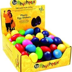 Latin Percussion LPR001BD48-I Rhythmix Plastic Egg Shakers, Assorted Color