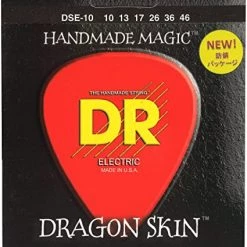 DR Strings DSE-10 Dragon Skin Coated Electric Guitar Strings -.010-.046
