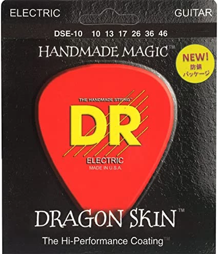DR Strings DSE-10 Dragon Skin Coated Electric Guitar Strings -.010-.046 3 DR Strings DSE-10 Dragon Skin Coated Electric Guitar Strings -.010-.046