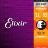 Elixir 80/20 Bronze Acoustic Guitar Strings With NANOWEB Coating, Custom Light (.011-.052) - 11027