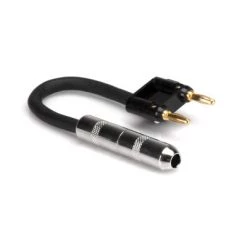 Speaker Adaptor Hosa 1/4 In TS To Dual Banana Black BNP-116BK Adapters & Cables