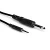 Hosa Mono Interconnect 3.5 Mm TS To 1/4 In TS3 - CMP-310 Adapters & Cables 2 Hosa Mono Interconnect 3.5 Mm TS To 1/4 In TS3 - CMP-310 Adapters & Cables