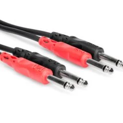 Hosa Adapters & Cables Stereo Interconnect Dual 1/4 In TS To Same 3 M CPP-203