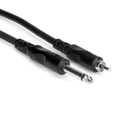Hosa Unbalanced Interconnect 1/4 In TS To RCA 10 Ft CPR-110 Adapters & Cables