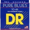 DR Strings Pure Blues Pure Nickel Wrap Round Core 10-46, PHR10