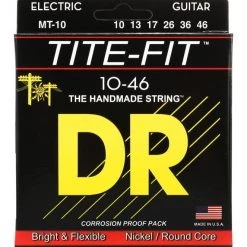 DR Strings Tite-Fit MH-10 Medium-Heavy Nickel Plated Electric Guitar Strings
