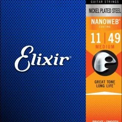 Elixir 12102 Medium Nanoweb Electric Guitar Strings