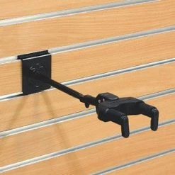 Blue Bus Music (USED) HERCULES Stands GSP40SB Auto-Swivel, Auto-Grip Yoke Hanger For Guitar/Bass (Slatwall Mount, Long Arm) Hangers & Stands