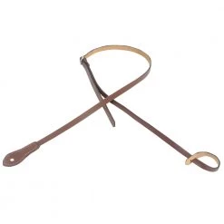 Levy's 1/2″ Veg-tan Leather Mandolin Strap- Brown - M19DX-BRN