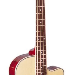 Oscar Schmidt OB100N Acoustic/Electric Bass Guitar With Bag - Natural Guitars