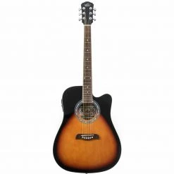Oscar Schmidt OD45CEVSB Dreadnought Cutaway Acoustic Electric Guitar, Vintage Sunburst Guitars