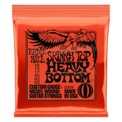 Ernie Ball 2215 Skinny Top Heavy Bottom Slinky Nickel Wound Electric Guitar Strings - 10-52 Gauge