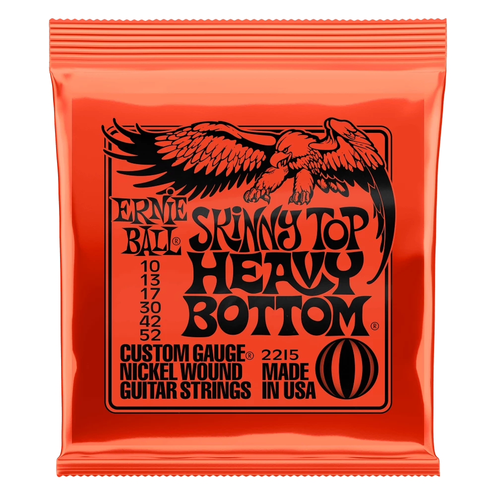 Ernie Ball 2215 Skinny Top Heavy Bottom Slinky Nickel Wound Electric Guitar Strings - 10-52 Gauge 3 Ernie Ball 2215 Skinny Top Heavy Bottom Slinky Nickel Wound Electric Guitar Strings - 10-52 Gauge