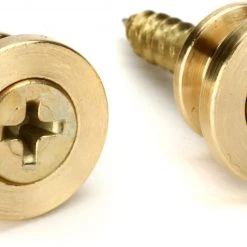DAddario D'Addario Solid Brass End Pins - Black (Pair) PWEP102 Guitar Accessoires