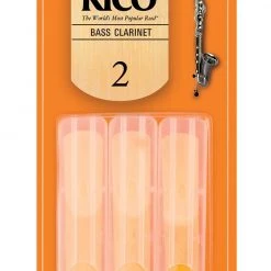 DAddario Rico By D'Addario Bass Clarinet Reeds, Strength 2, 3 Pack REA0320 Band & Orchestral