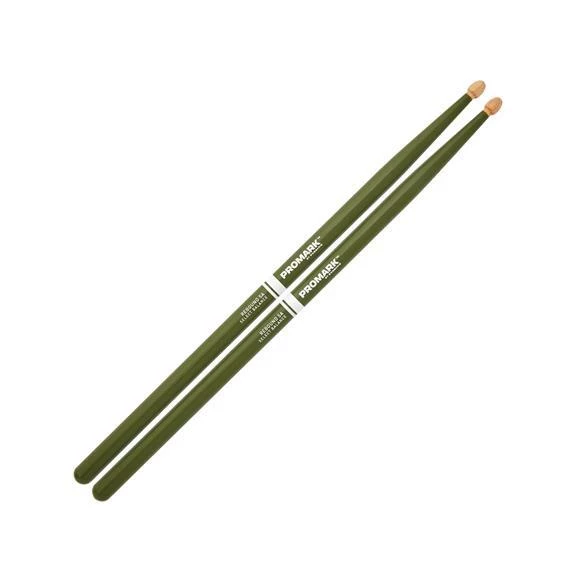 Drums & Percussion ProMark Rebound 5A Painted Green Hickory Drumstick, Acorn Wood Tip, RBH565AW-GREEN 3 Drums & Percussion ProMark Rebound 5A Painted Green Hickory Drumstick, Acorn Wood Tip, RBH565AW-GREEN