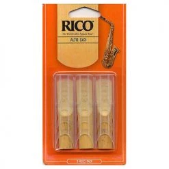 DAddario Rico By D'Addario Alto Sax Reeds, Strength 3, 3-pack, RJA0330 Band & Orchestral
