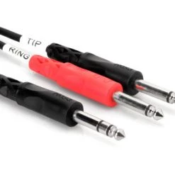 Hosa Adapters & Cables Insert Cable 1/4 In TRS To Dual 1/4 In TS 2 M STP-202