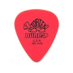 Capos & Picks & Tuners Dunlop 418P.50 Tortex Standard .50mm Red Guitar Picks 12-Pack
