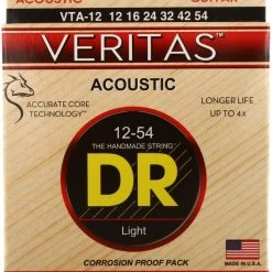 DR Strings VTA-12 Veritas - .012-.054 Light Phosphor Bronze Acoustic Strings