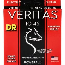 DR Strings VTE-10 Veritas Electric Guitar Strings -.010-.046