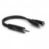 Hosa Y Cable 3.55 Mm TRS To Dual 3.5 Mm TRSF YMM-232 Adapters & Cables 2 Hosa Y Cable 3.55 Mm TRS To Dual 3.5 Mm TRSF YMM-232 Adapters & Cables